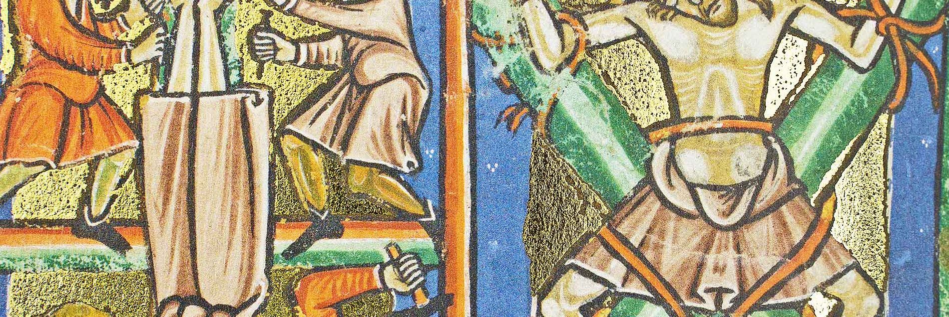 <i>“Miniaturen auf poliertem Goldhintergrund, aber mit ausdrücklicher Kritik an den Kreuzzügen”</i>