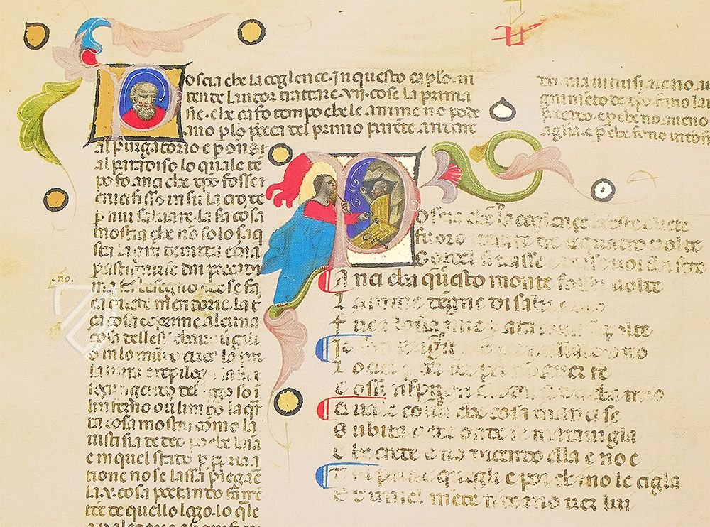 Dante Alighieri - Göttliche Komödie - Codex Riccardiano-Braidense – Salerno Editrice – Ms. 1005|Ms. AG XII 2 – Biblioteca Nazionale Braidense (Mailand, Italien) / Biblioteca Riccardiana (Florenz, Italien)