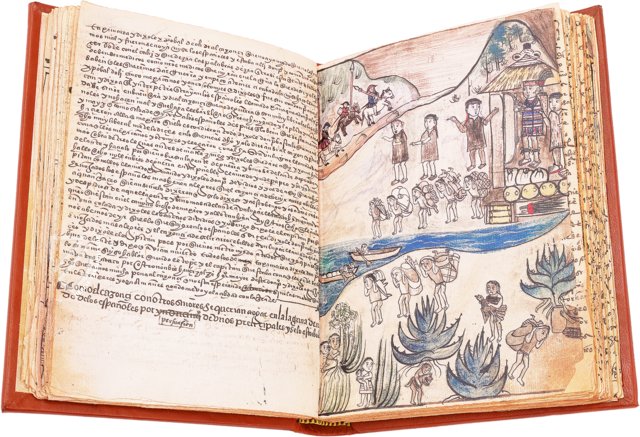 Codex aus Michoacán – Testimonio Compañía Editorial – Ç.IV.5 – Real Biblioteca del Monasterio de San Lorenzo de El Escorial (San Lorenzo de El Escorial, Spanien) Codex aus Michoacán – Testimonio Compañía Editorial – Ç.IV.5 – Real Biblioteca del Monasterio de San Lorenzo de El Escorial (San Lorenzo de El Escorial, Spanien)