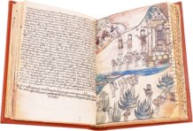 Codex aus Michoacán – Testimonio Compañía Editorial – Ç.IV.5 – Real Biblioteca del Monasterio de San Lorenzo de El Escorial (San Lorenzo de El Escorial, Spanien) Codex aus Michoacán – Testimonio Compañía Editorial – Ç.IV.5 – Real Biblioteca del Monasterio de San Lorenzo de El Escorial (San Lorenzo de El Escorial, Spanien)