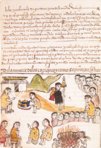 Codex aus Michoacán – Testimonio Compañía Editorial – Ç.IV.5 – Real Biblioteca del Monasterio de San Lorenzo de El Escorial (San Lorenzo de El Escorial, Spanien) Codex aus Michoacán – Testimonio Compañía Editorial – Ç.IV.5 – Real Biblioteca del Monasterio de San Lorenzo de El Escorial (San Lorenzo de El Escorial, Spanien)