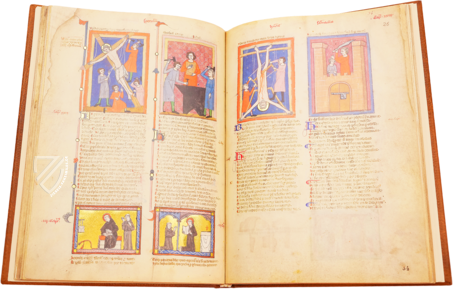 Heilsspiegel mit Bildern aus dem Leben des Heiligen Franziskus – Istituto dell'Enciclopedia Italiana - Treccani – MS Rossi 17 (55.K.2) – Biblioteca dell'Accademia Nazionale dei Lincei e Corsiniana (Rom, Italien)