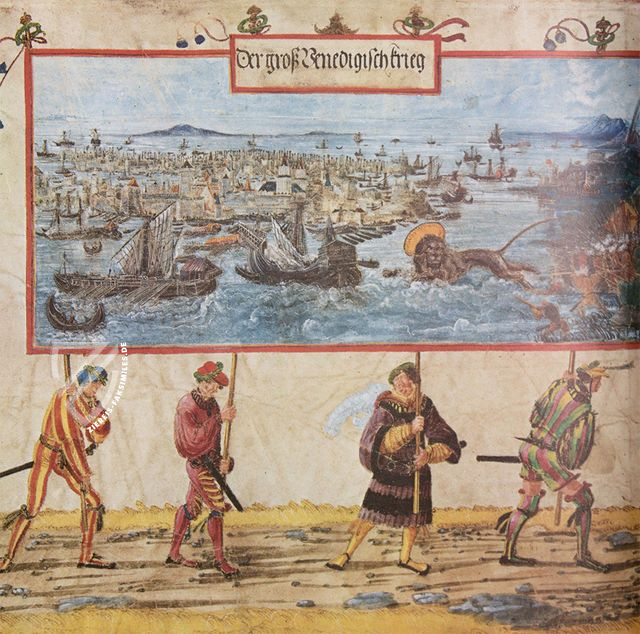 Triumphzug Kaiser Maximilians I. - Grazer Codex – Akademische Druck- u. Verlagsanstalt (ADEVA) – Rara 1   III 11722 – Universitätsbibliothek Heidelberg (Heidelberg, Deutschland)